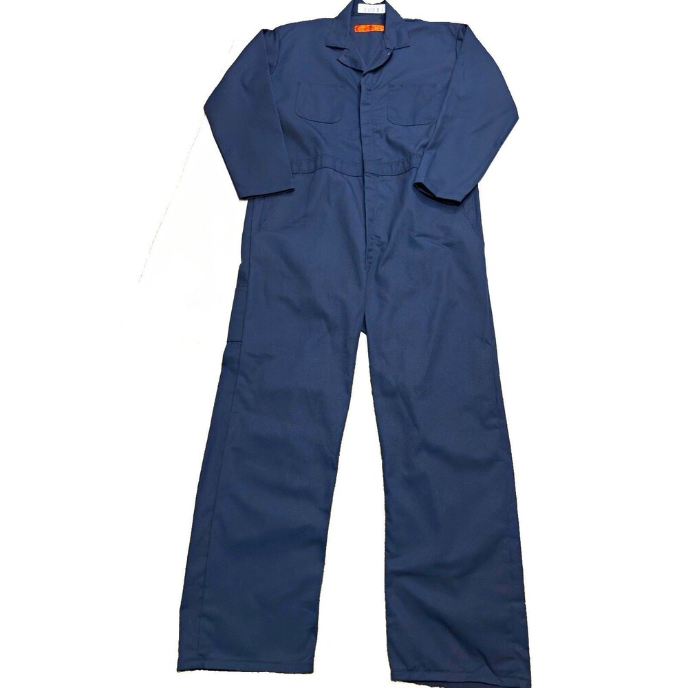 Red Kap Men's Twill Action Back Coveralls Navy Blue 48L Michael Meyers Halloween